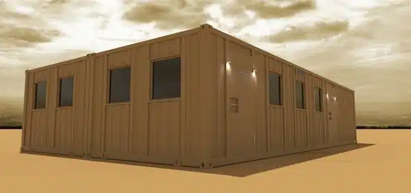With forced entry and ballistic resistance, this CoverSix Shelters buildings can be considered a Safe Haven. With forced entry and ballistic resistance, this CoverSix Shelters building can be considered a Safe Haven.