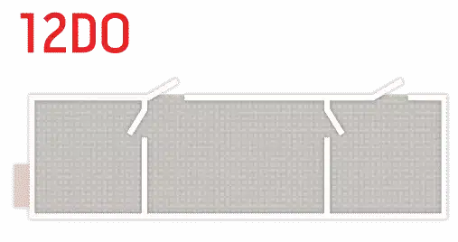 RediSuite 12x40 double office floor plan rendering