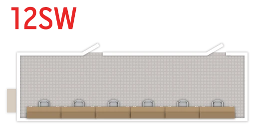 RediSuite 12x40 workstations floor plan rendering