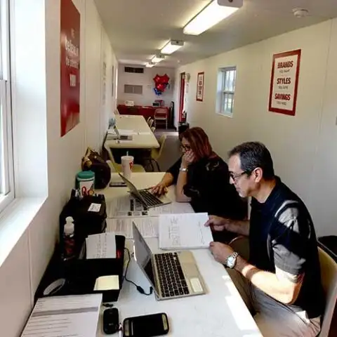 Furnished SiteBox office interior