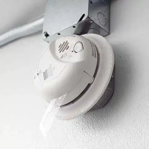 Smoke detector inside a SiteBox