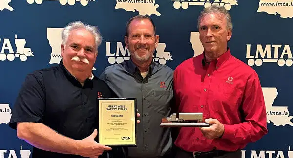 RedGuard team accepting a Louisiana trucking safety award