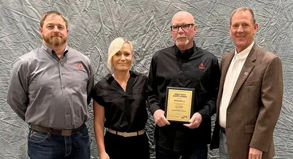 RedGuard team accepting an Oklahoma trucking safety award