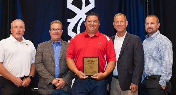RedGuard team accepting a Texas trucking safety award